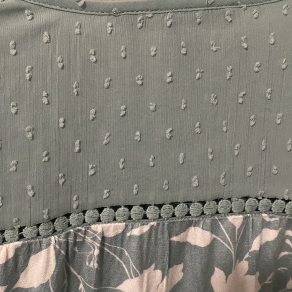 Turquoise flutter sleeve tassel knit too, XS NWT - Picture 12 of 13